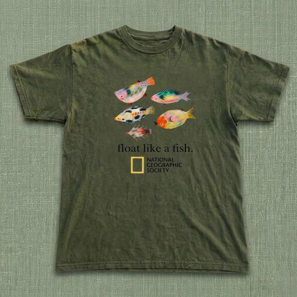 National Geographic Green Fish T Shirt